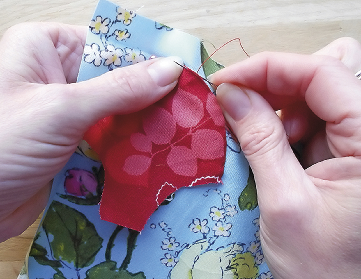 How to make a clamshell quilt step 7