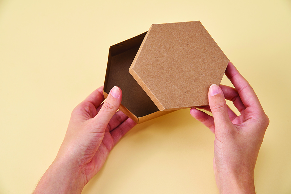 How to make a hexagon gift box