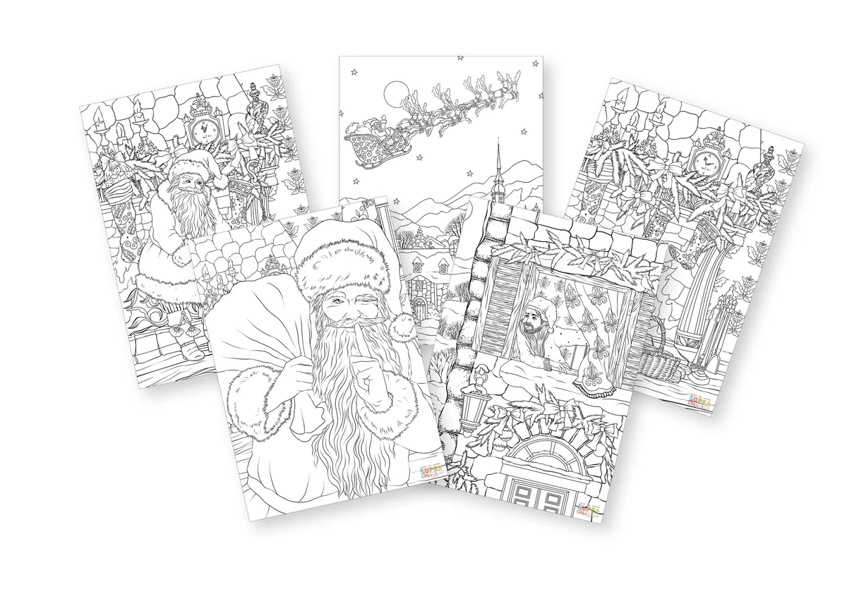 Super Colouring Christmas colouring pages