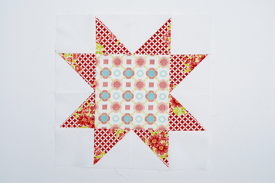 contemporay patchwork quilt step 10