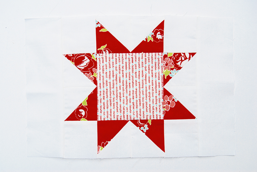 contemporay patchwork quilt step 11