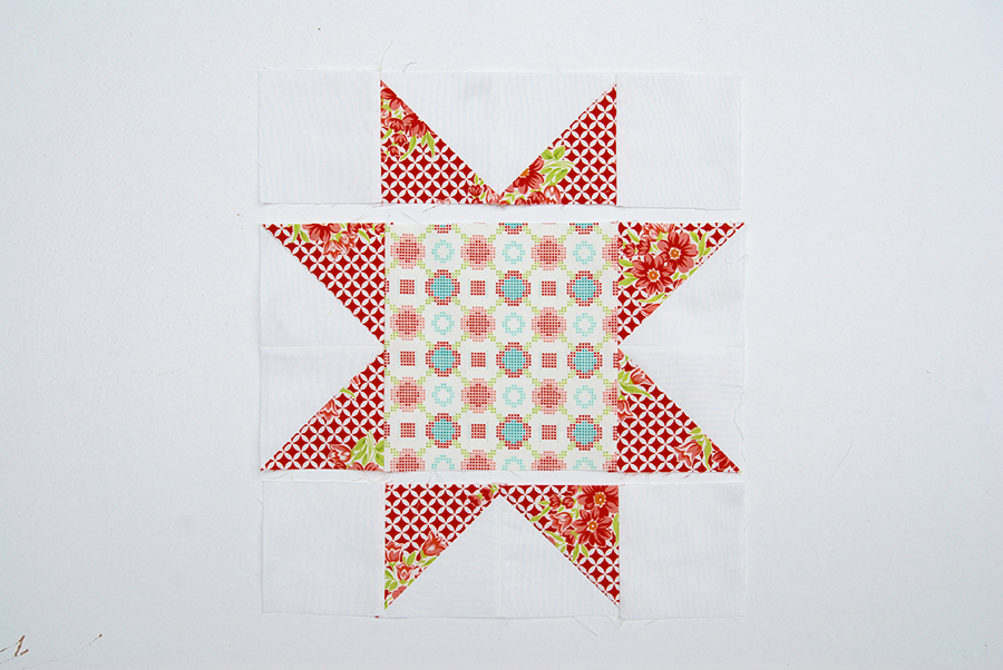 contemporay patchwork quilt step 9