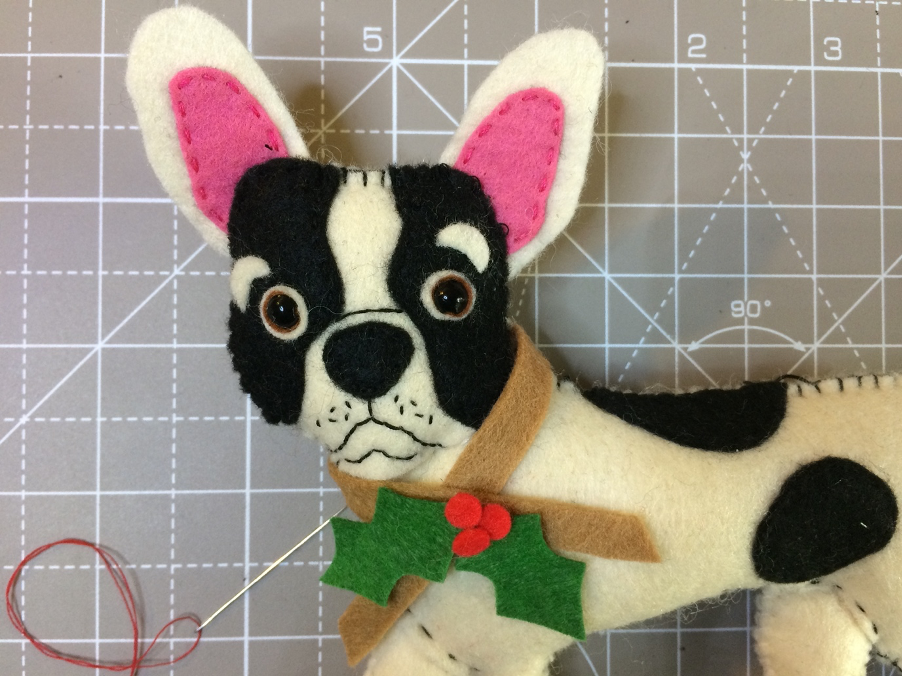 diy dog Christmas ornament step 9