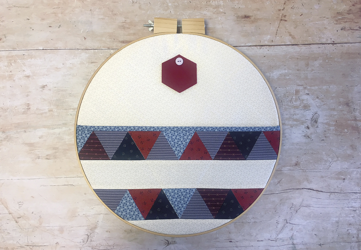 DIY Embroidery hoop storage step 6