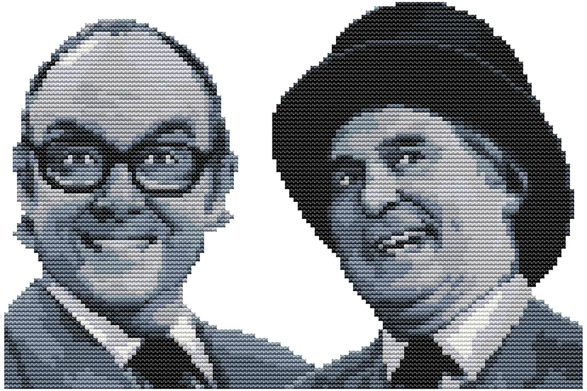 morecambe and wise cross stitch pattern