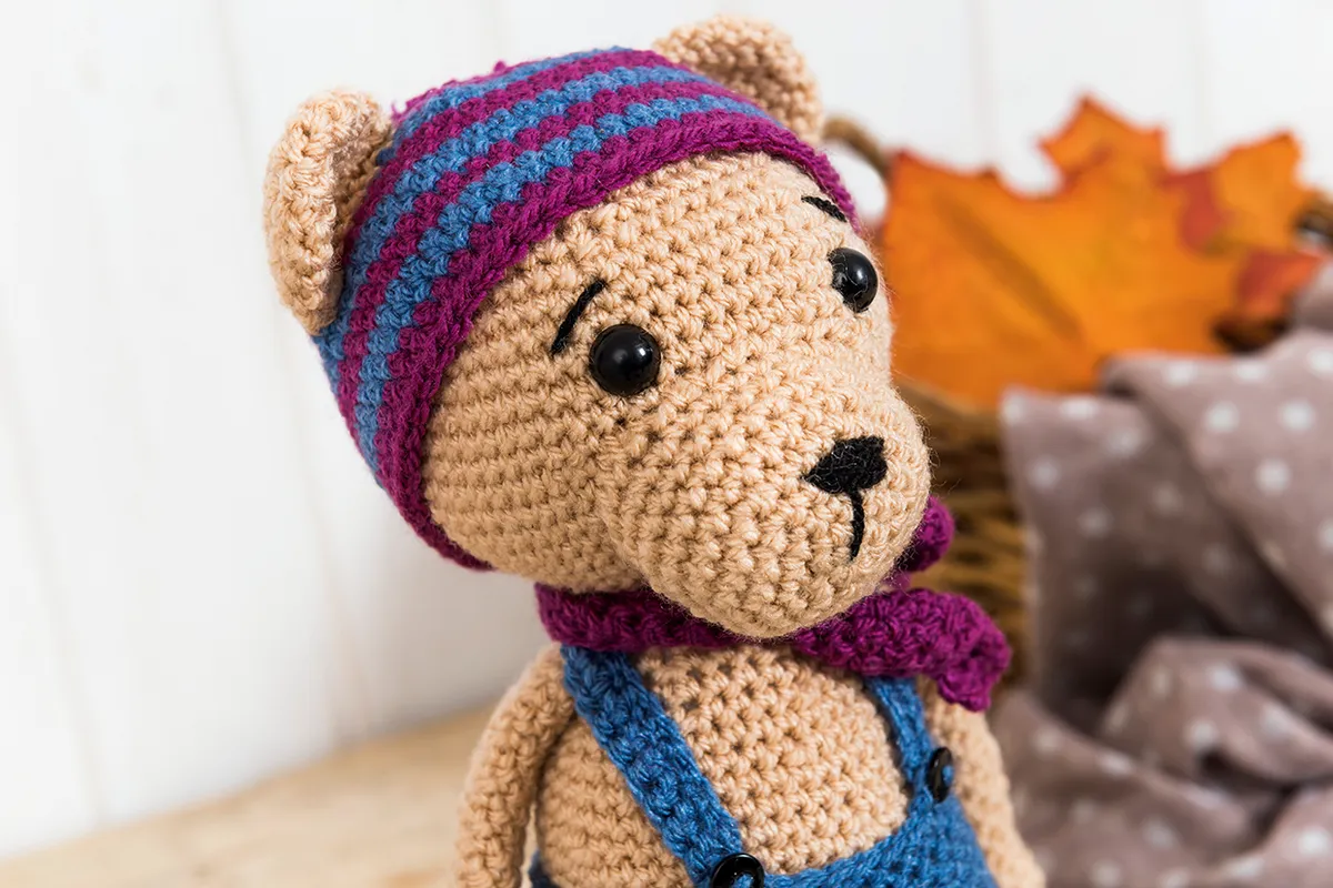free crochet teddy bear pattern - head