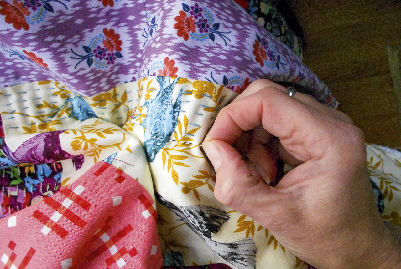 How to make a kantha quilt fig c