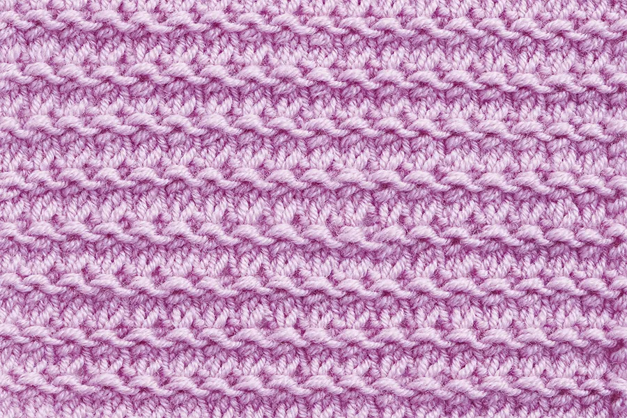 Knit and purl patterns Hurdle Stitch