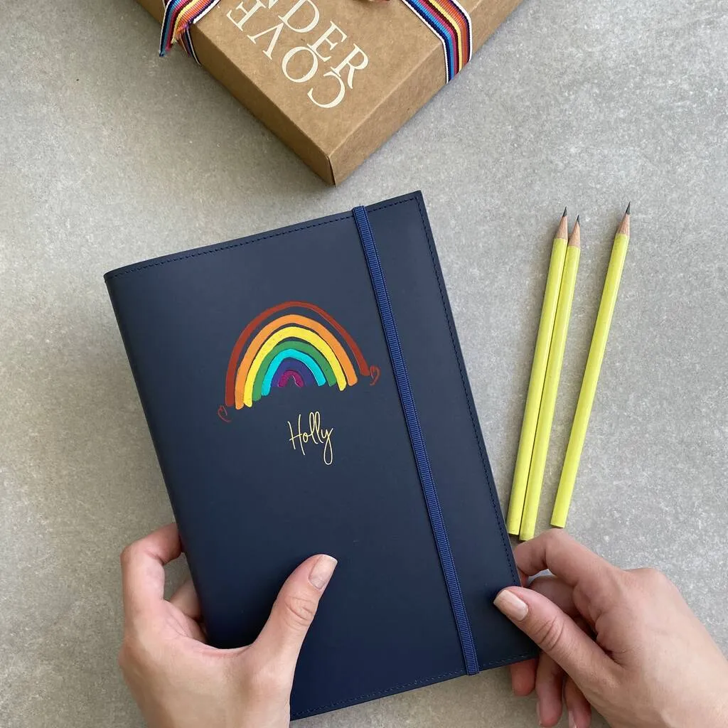 Personalised Rainbow notebook