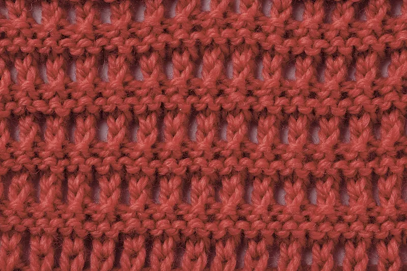 Slip stitch knitting Pillars