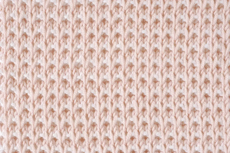 Slip stitch knitting Two Tone Tweed