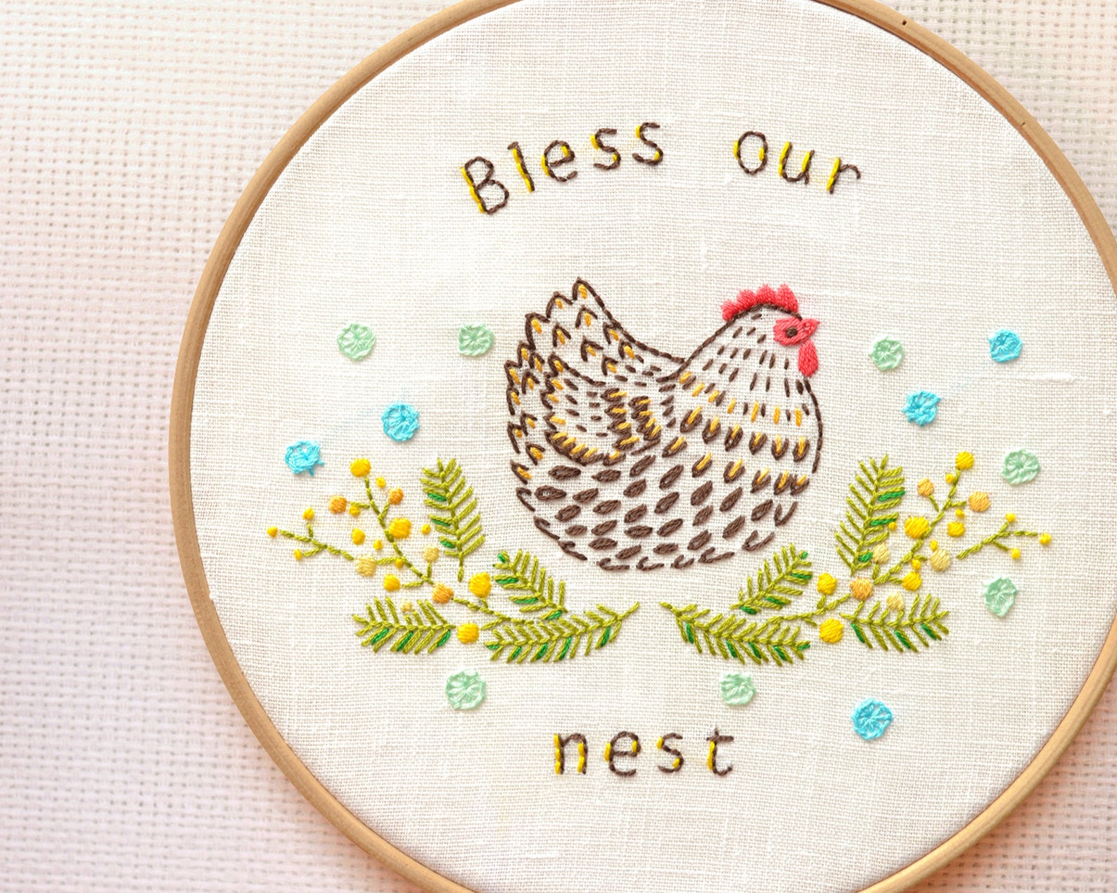 chicken embroidery design Naiveneedle