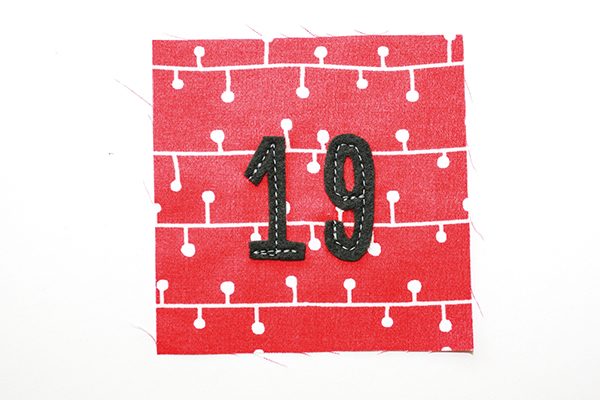How to make a fabric advent calendar step 1