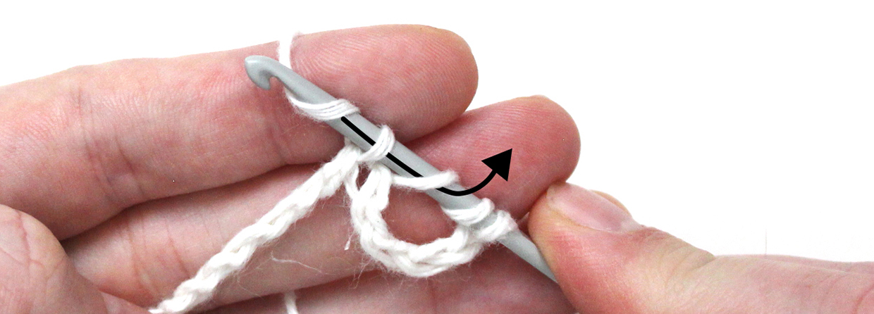 How to crochet double treble step 04