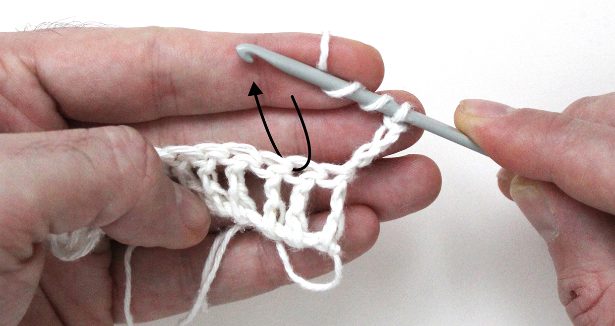 How to crochet double treble step 10