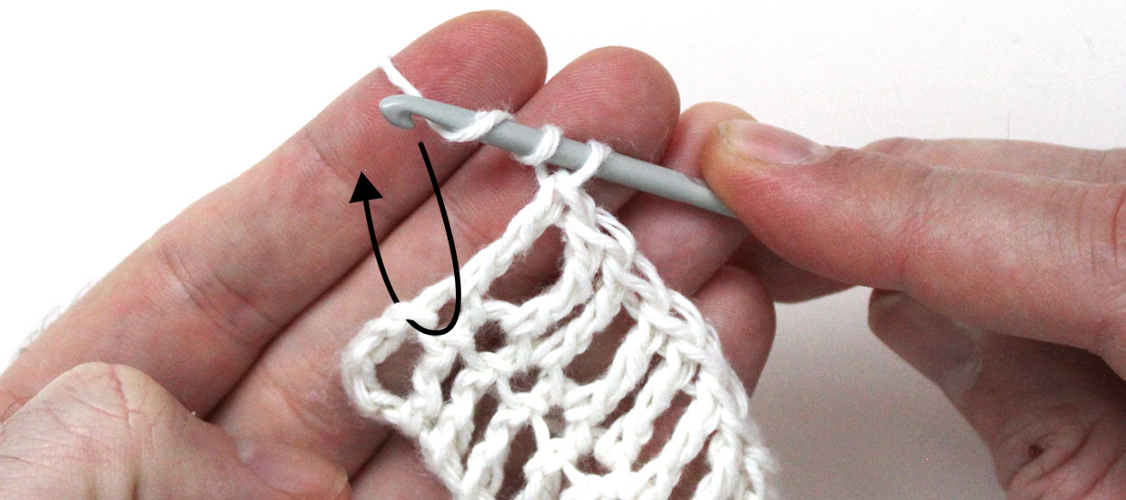How to crochet double treble step 12