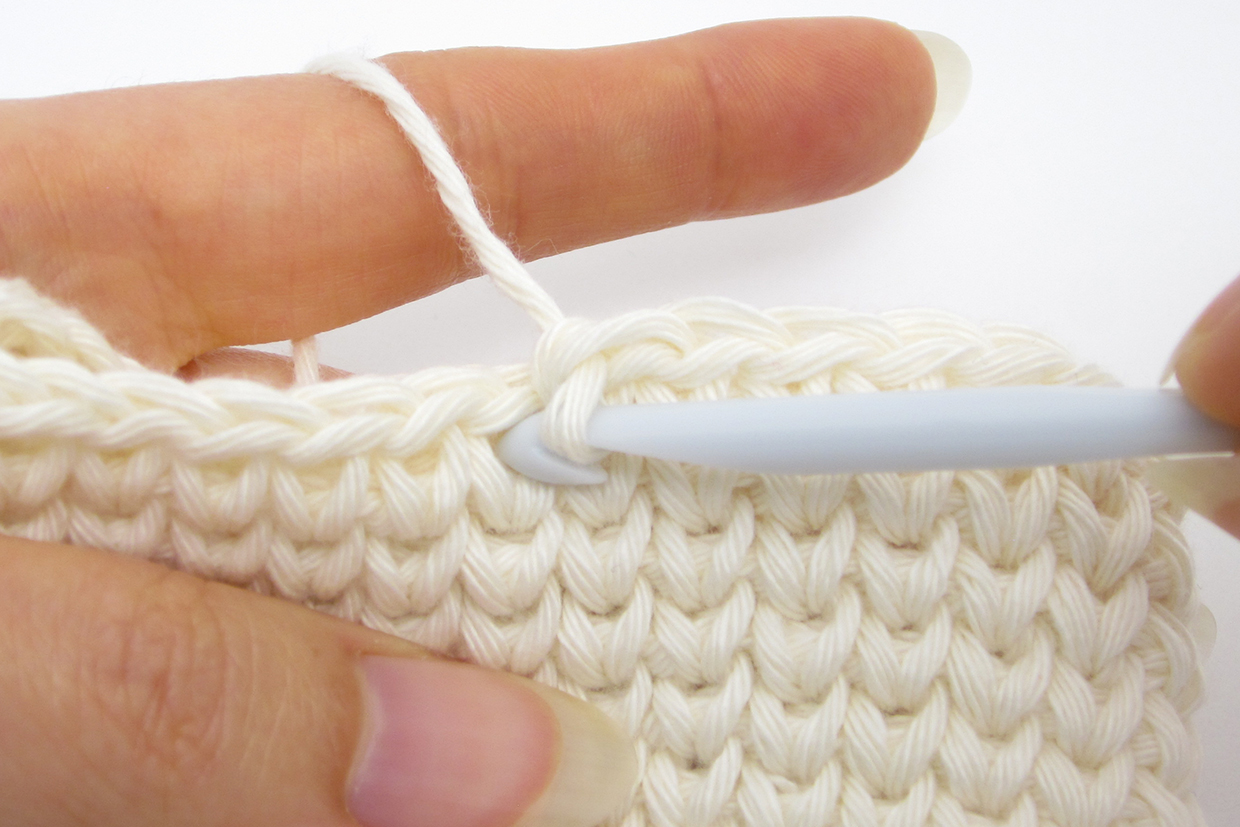 How to crochet knit stitch