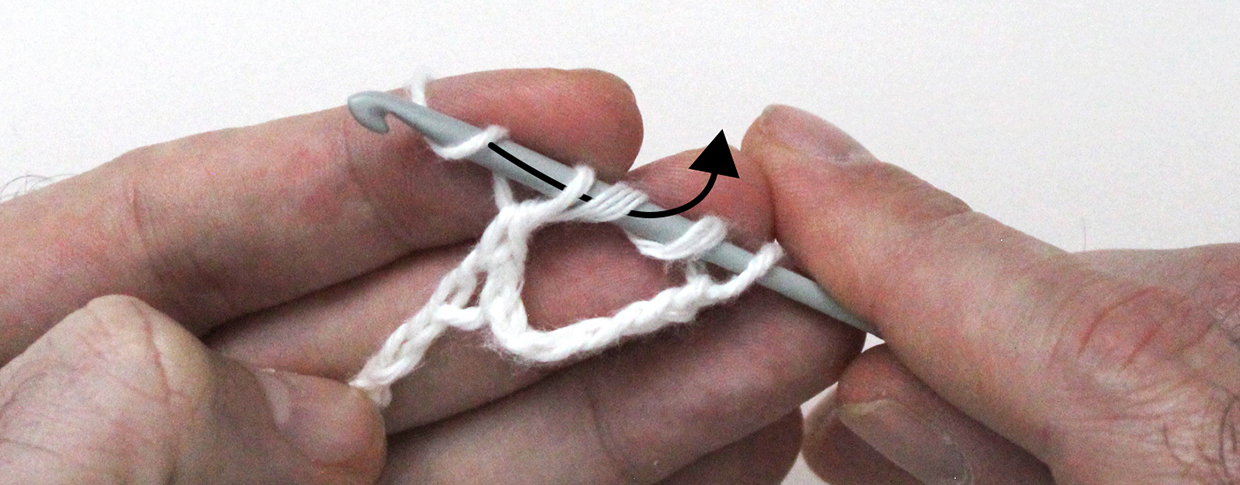 How to crochet triple treble step 06
