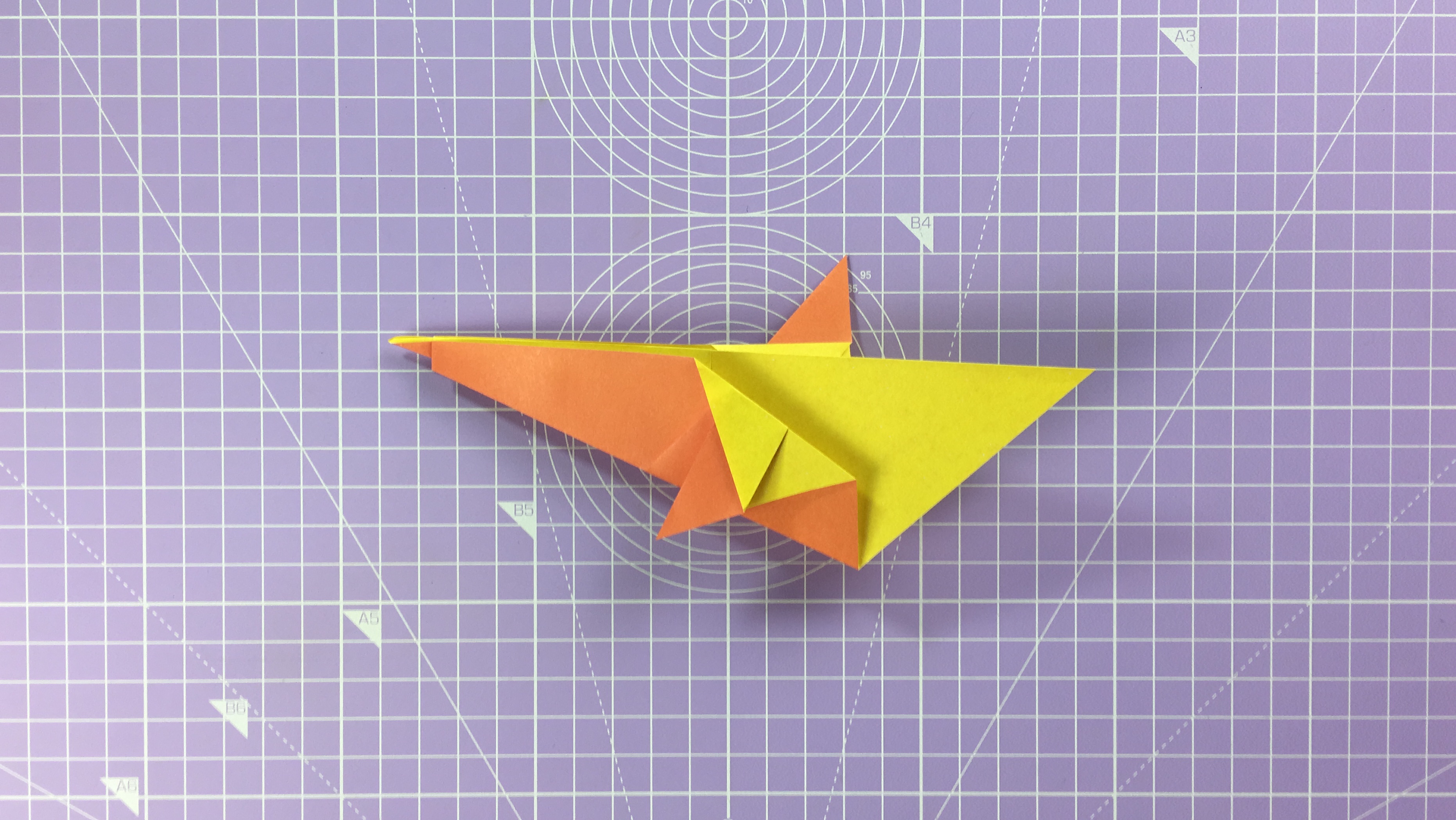 How to make an origami duck - step 11a