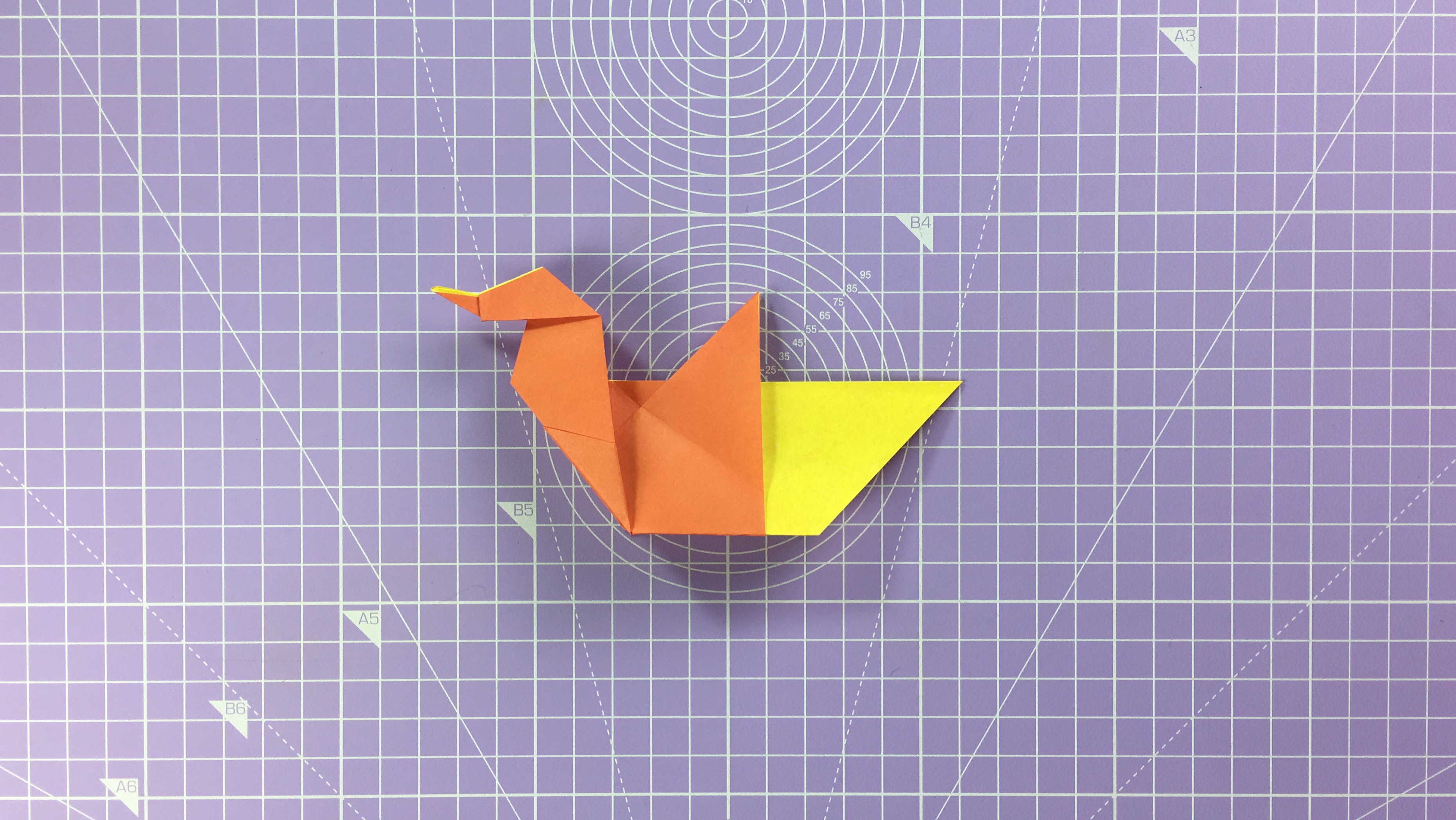 How to make an origami duck - step 15