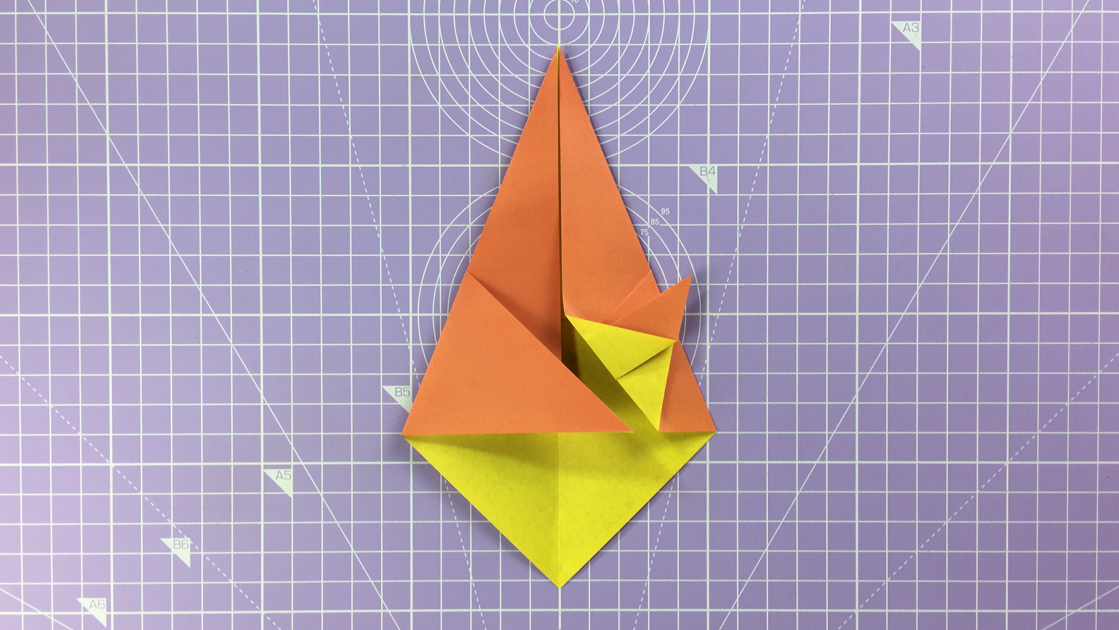 How to make an origami duck – step 6