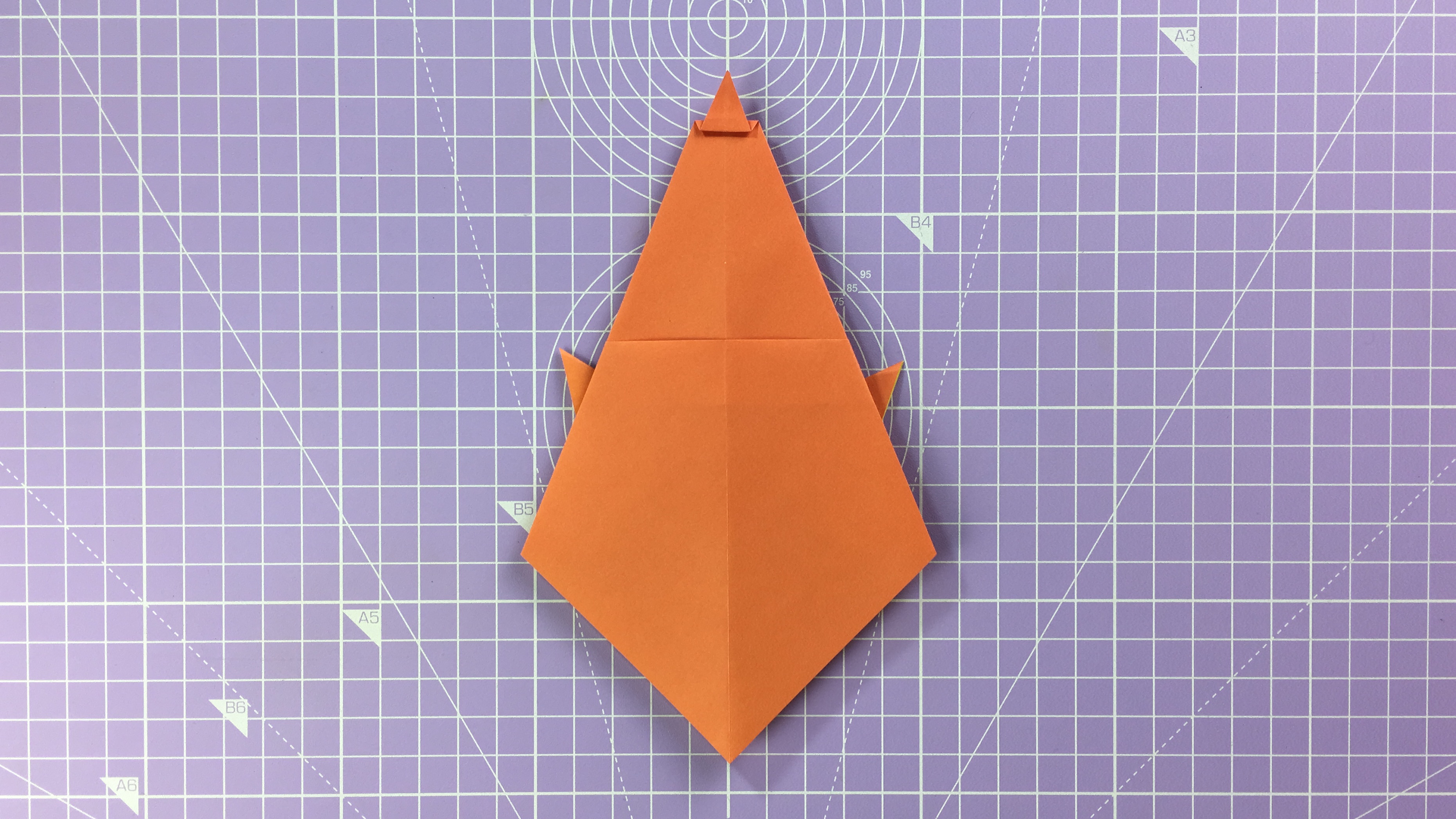How to make an origami duck – step 9