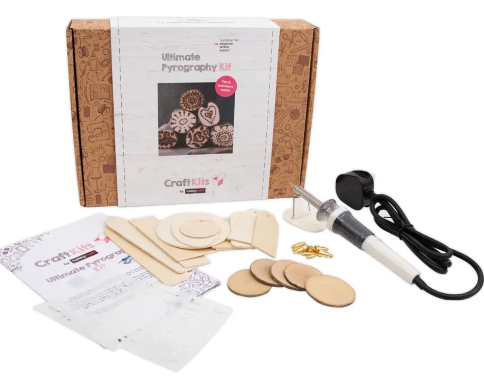 Pyrography craft kits for adults