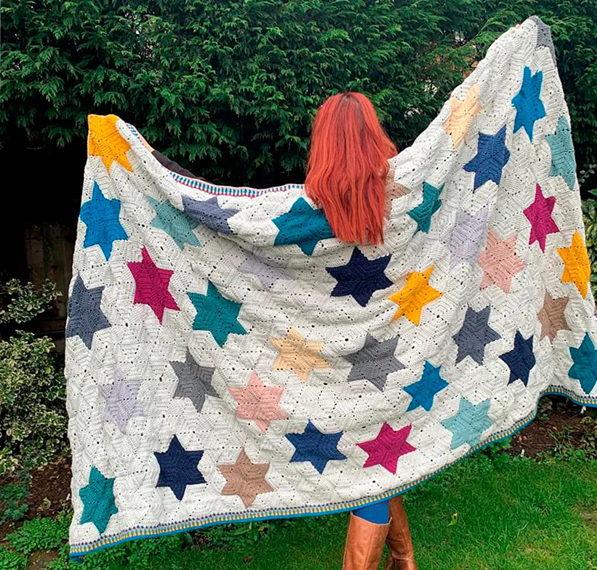 Star_Blazer_Blanket crochet pattern
