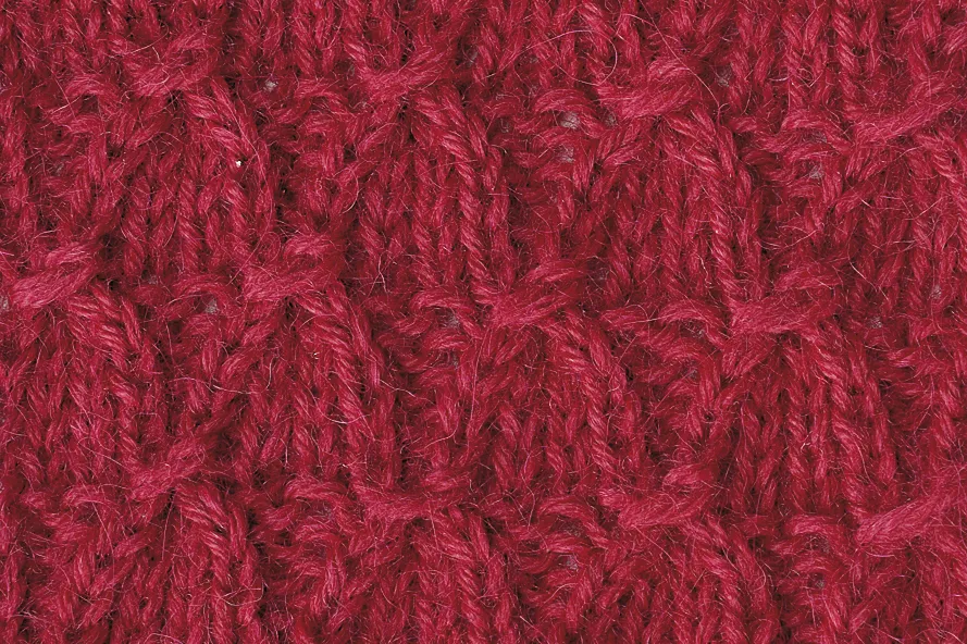 Textured knitting stitch patterns Faux Smocking