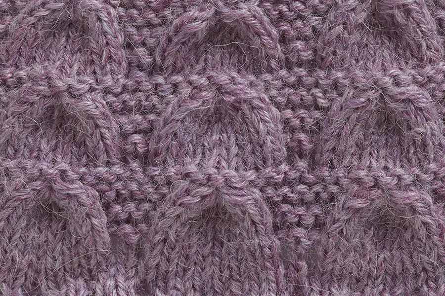 Textured knitting stitch patterns Little Wings