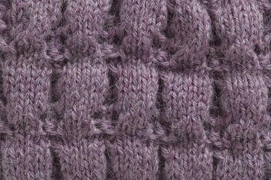 Textured knitting stitch patterns Puffed Wheat