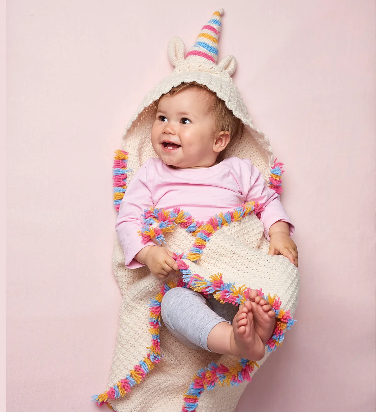 Unicorn baby blanket crochet pattern