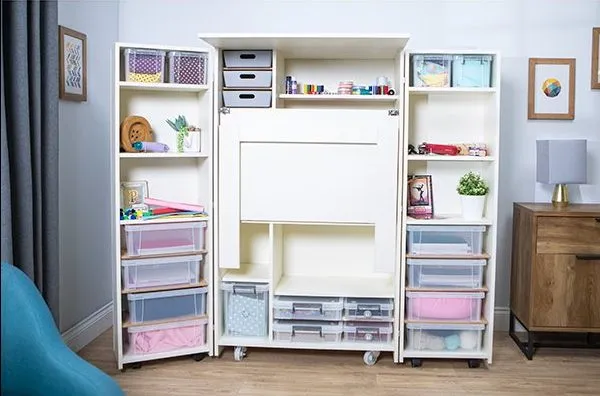 22 craft storage solutions for your craft room: cabinets