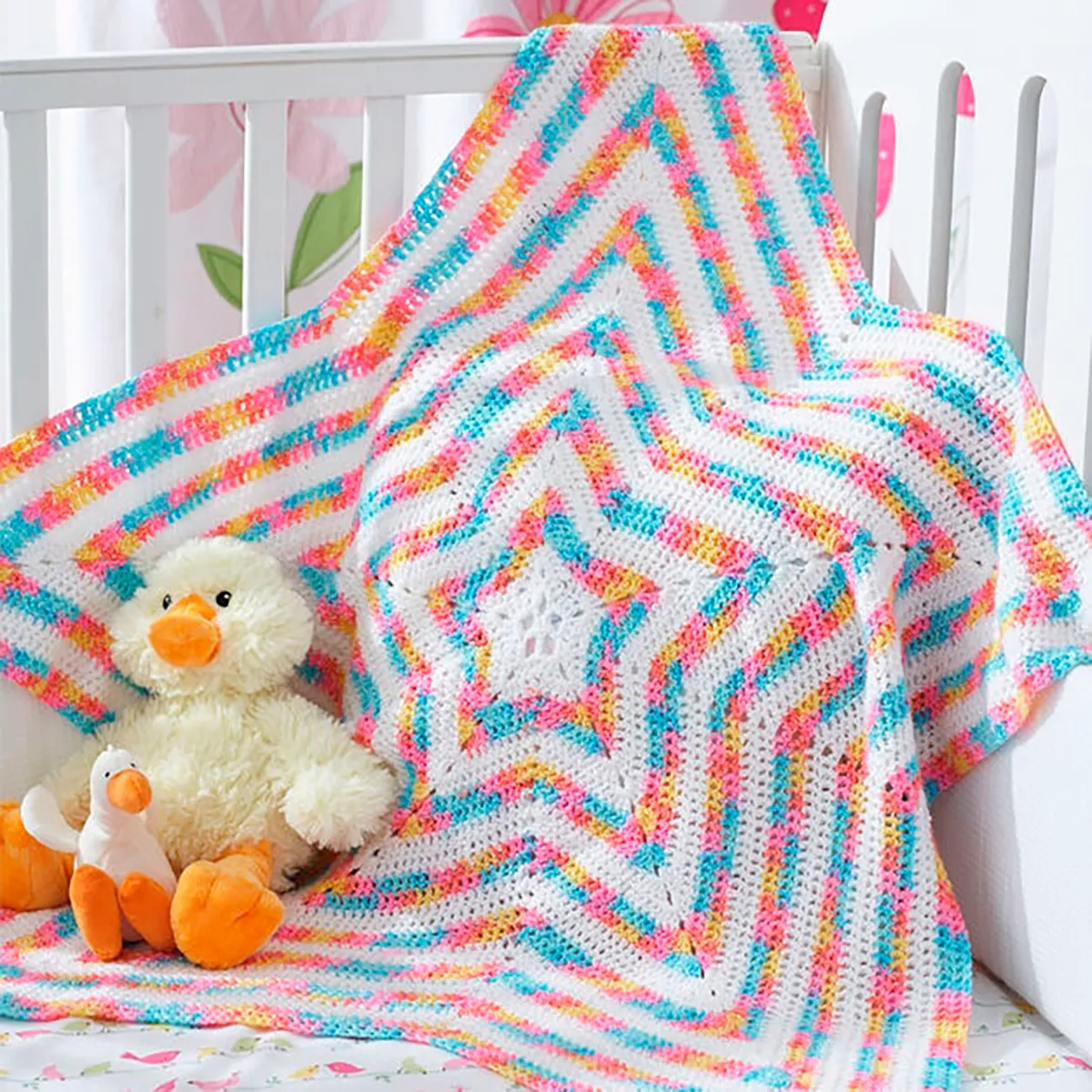 crochet star baby blanket pattern