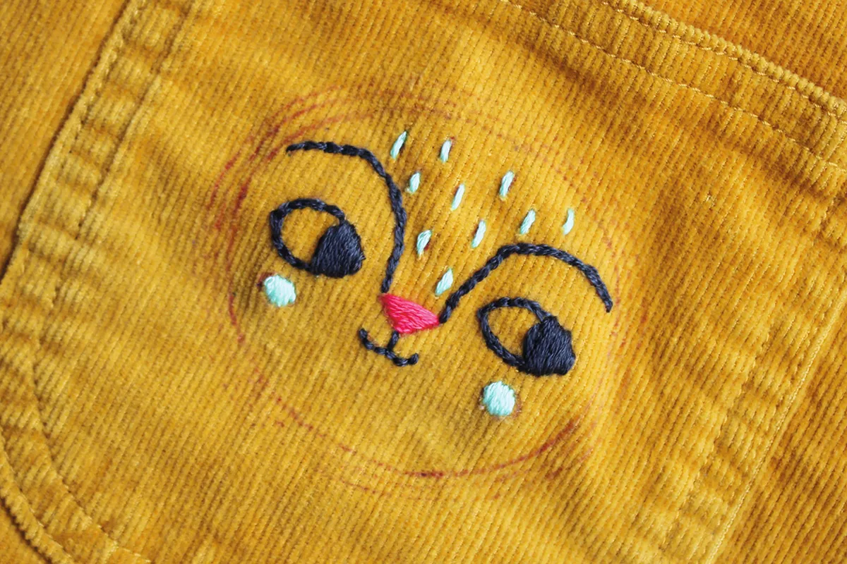 embroidery animals step 1
