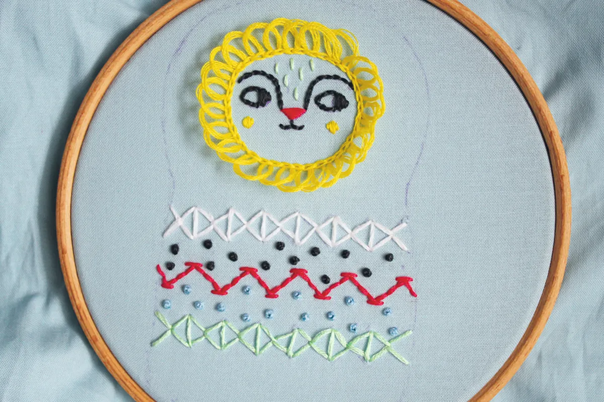 embroidery animals step 5