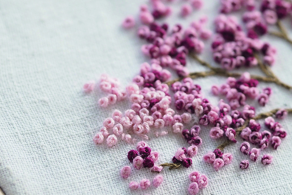 how to do a french knot 6