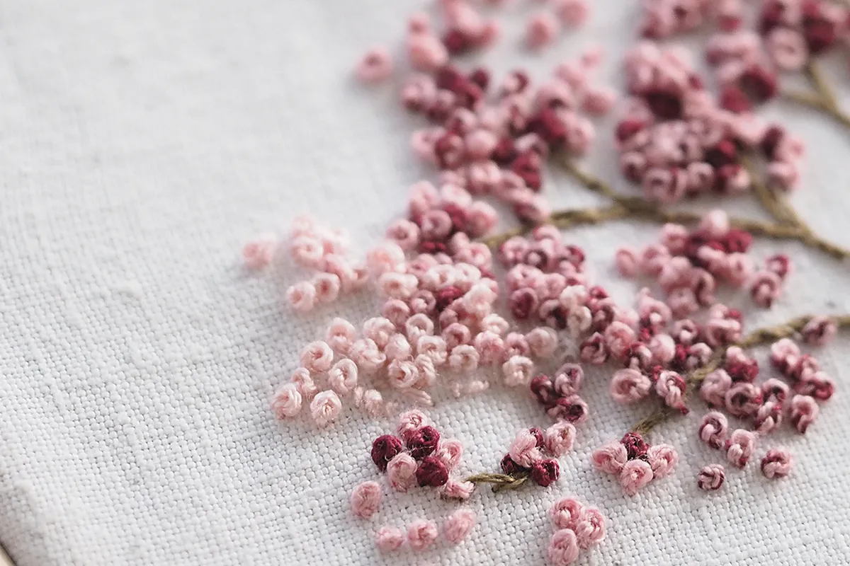how to do a french knot 6