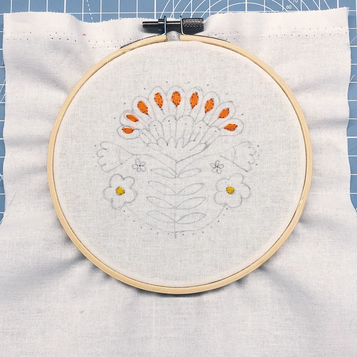 learn embroidery stitches step2