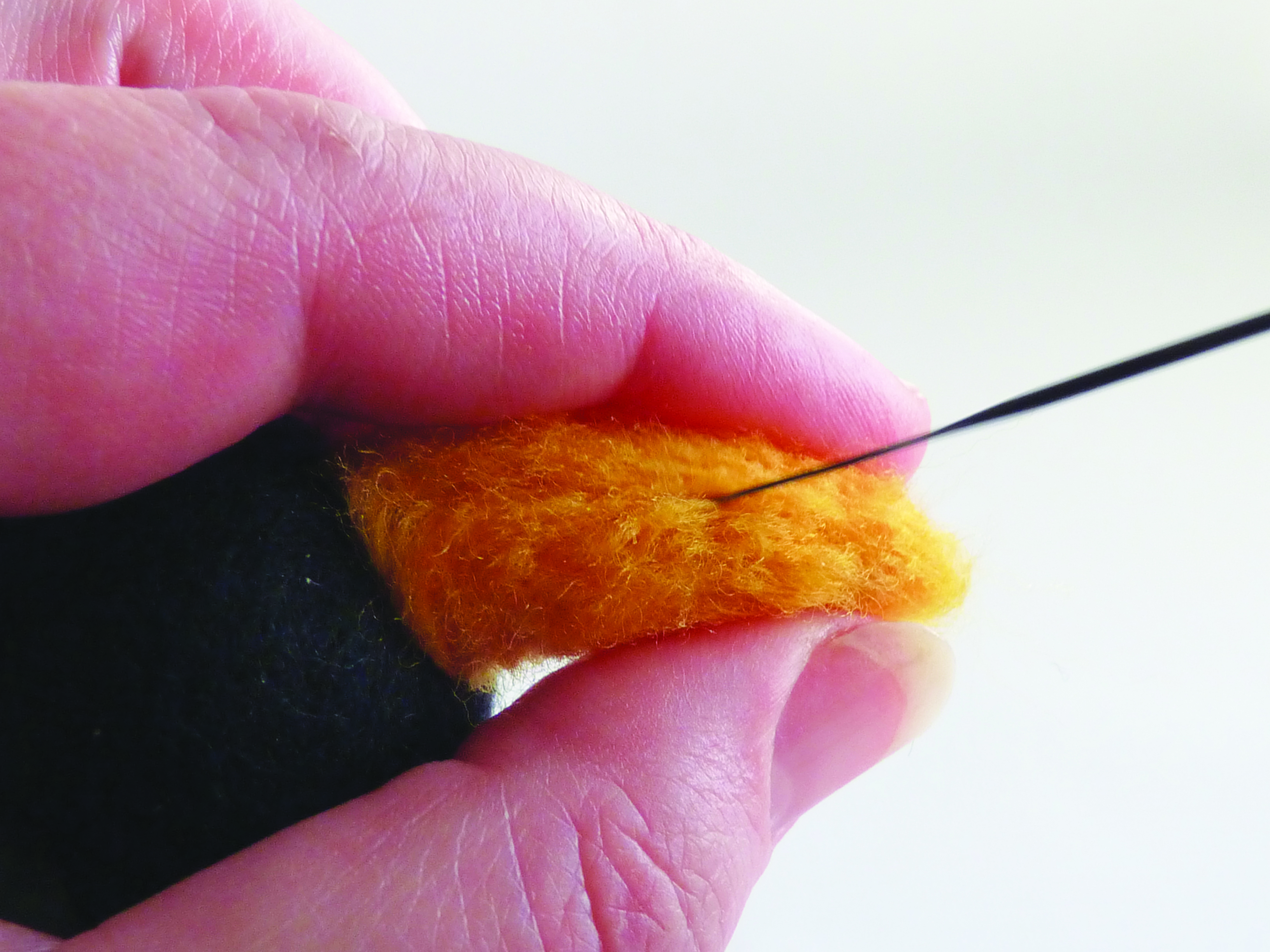 Beginner's Guide to needle felting, Macaw and Toucan, step 5
