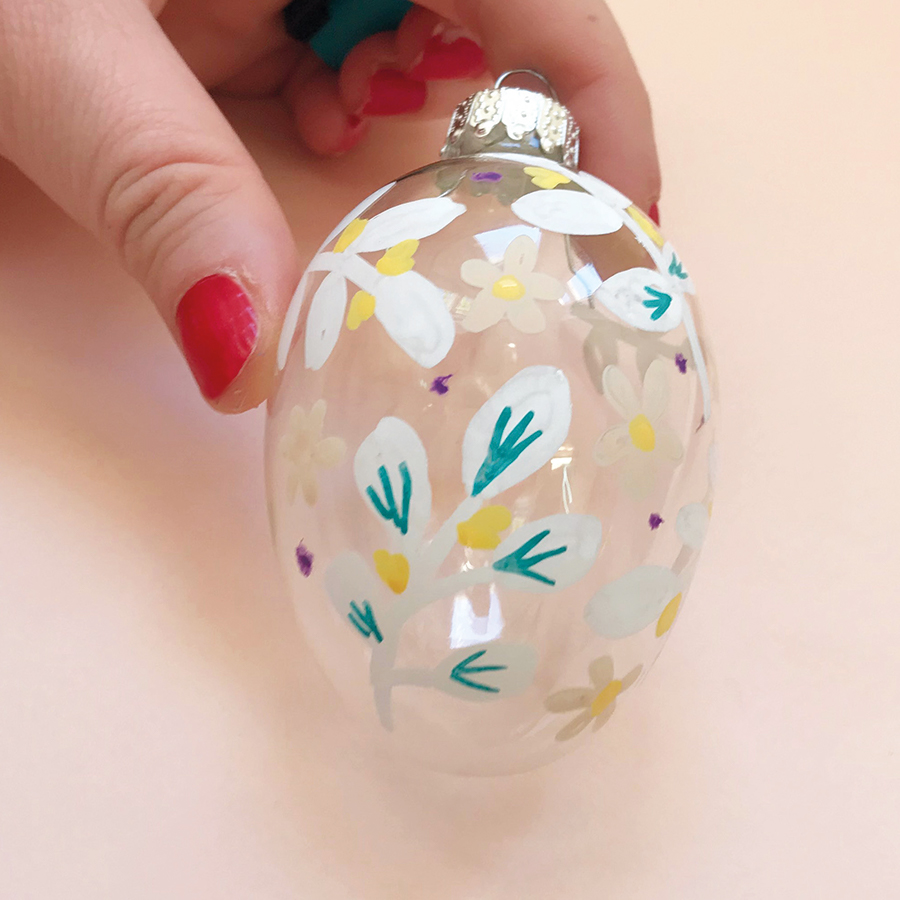 DIY glass Easter egg decorations step 6