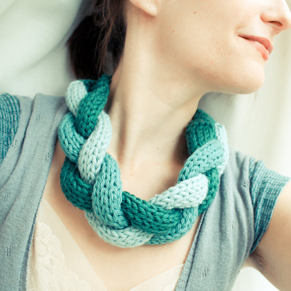 French knitting necklace