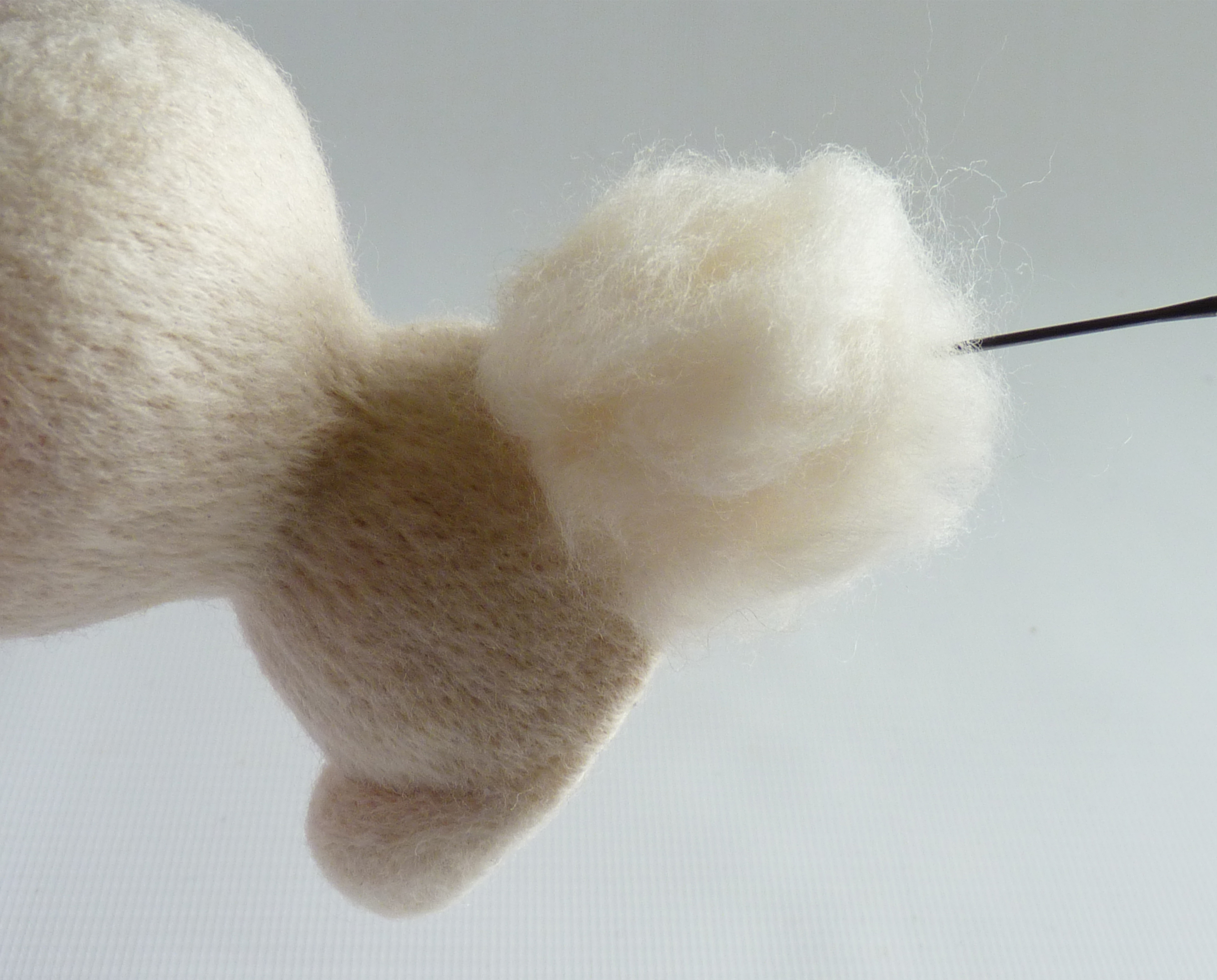 How to make needle felted animals – step 10