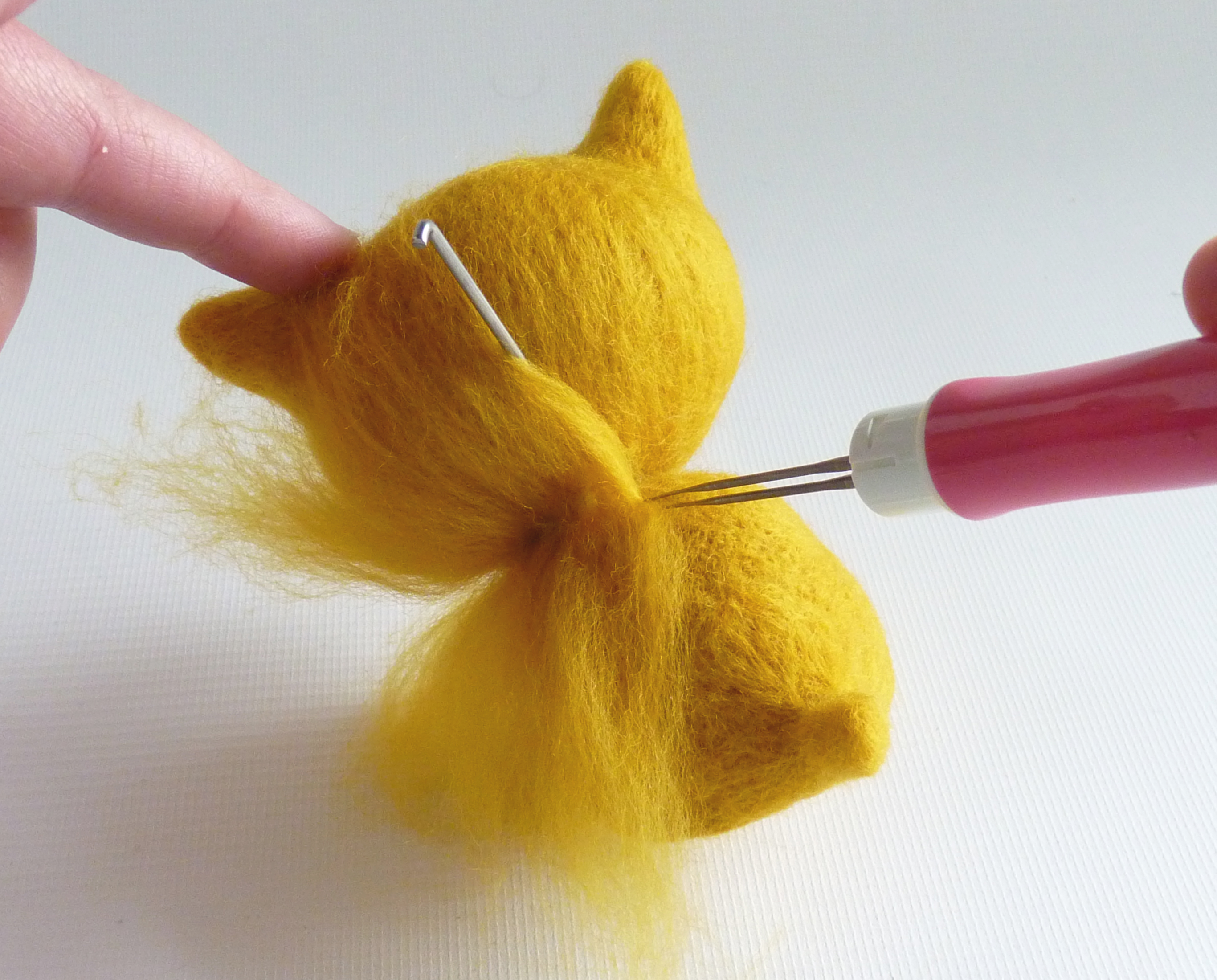 How to make needle felted animals - step 11