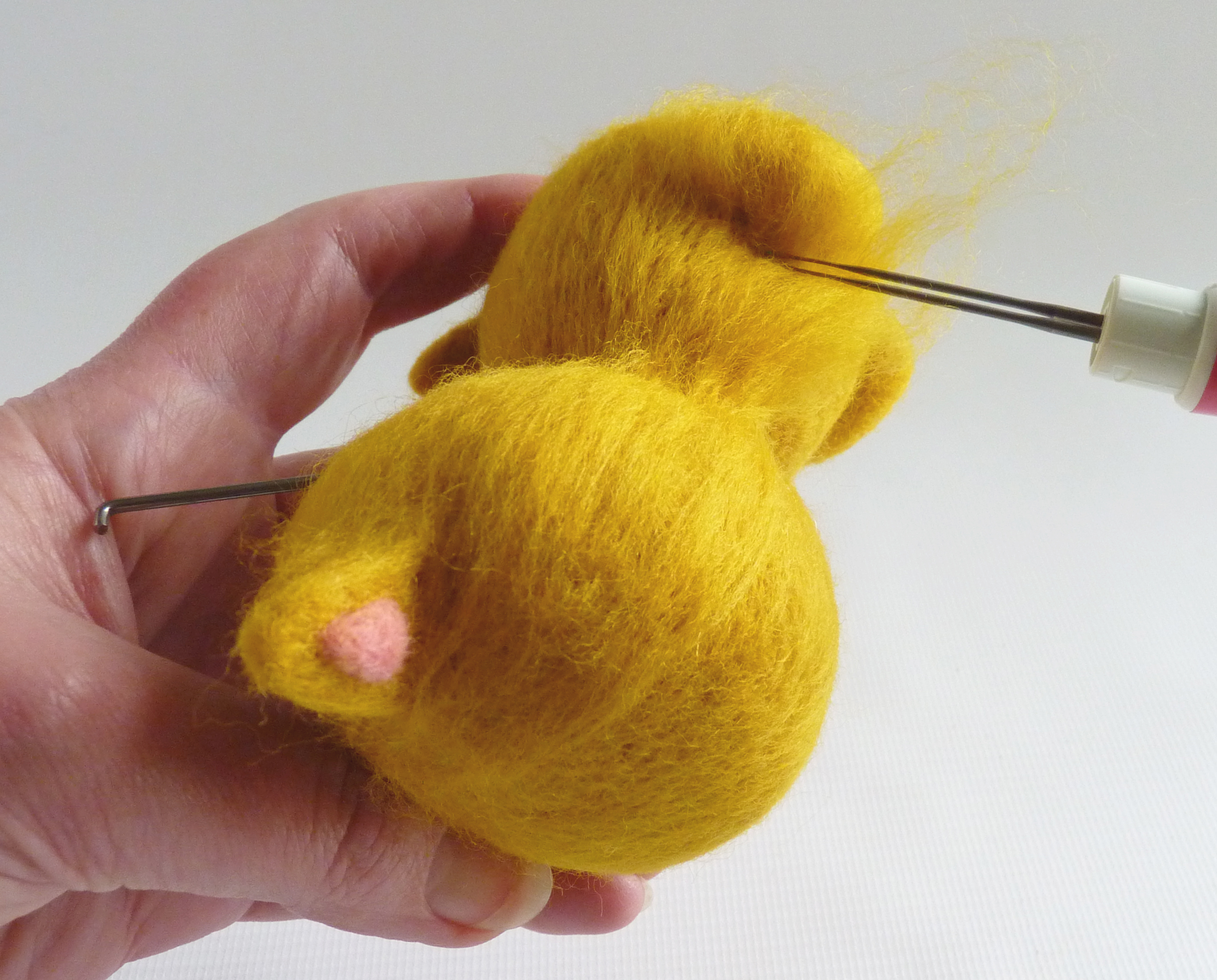 How to make needle felted animals - step 12