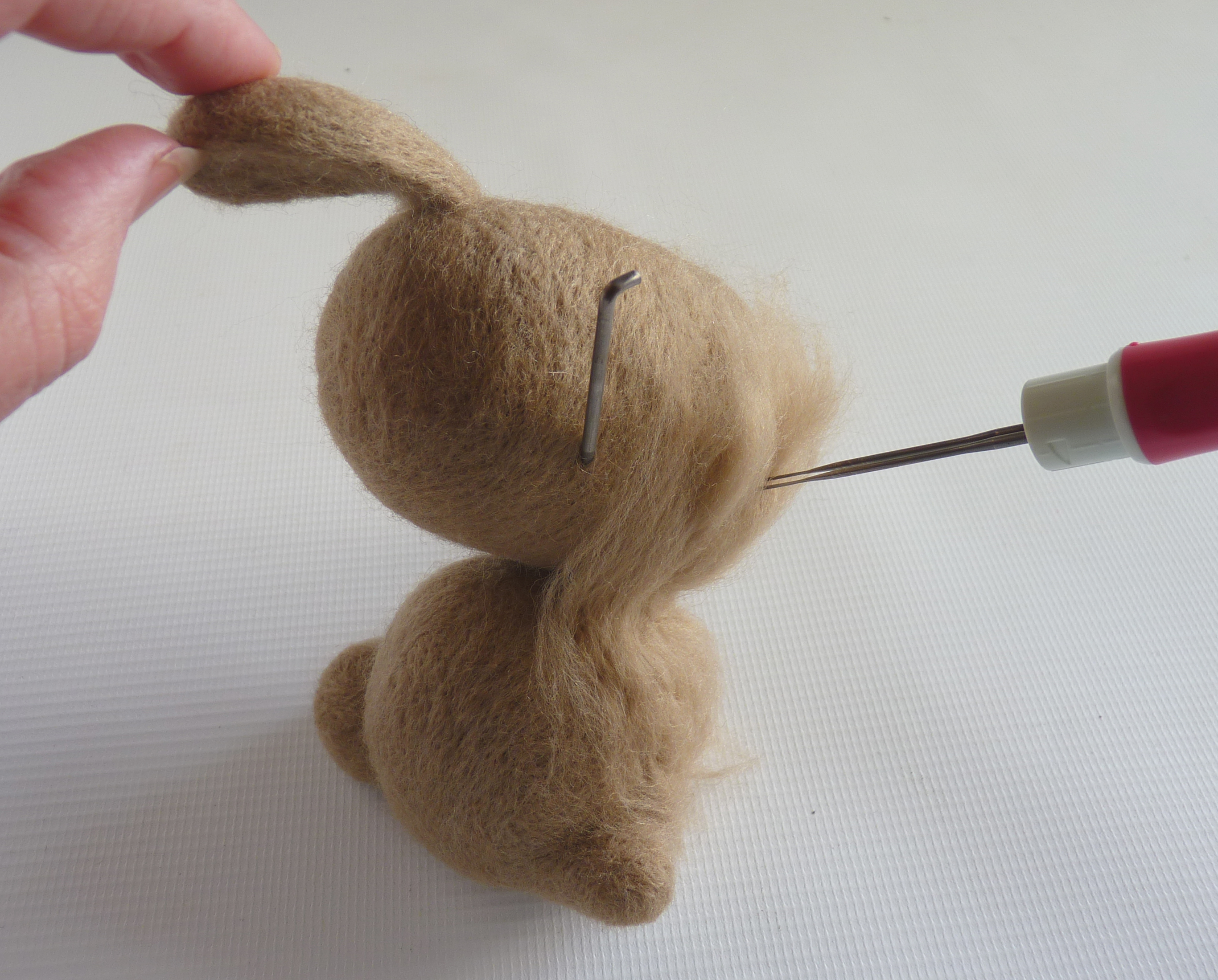 How to make needle felted animals - step 13