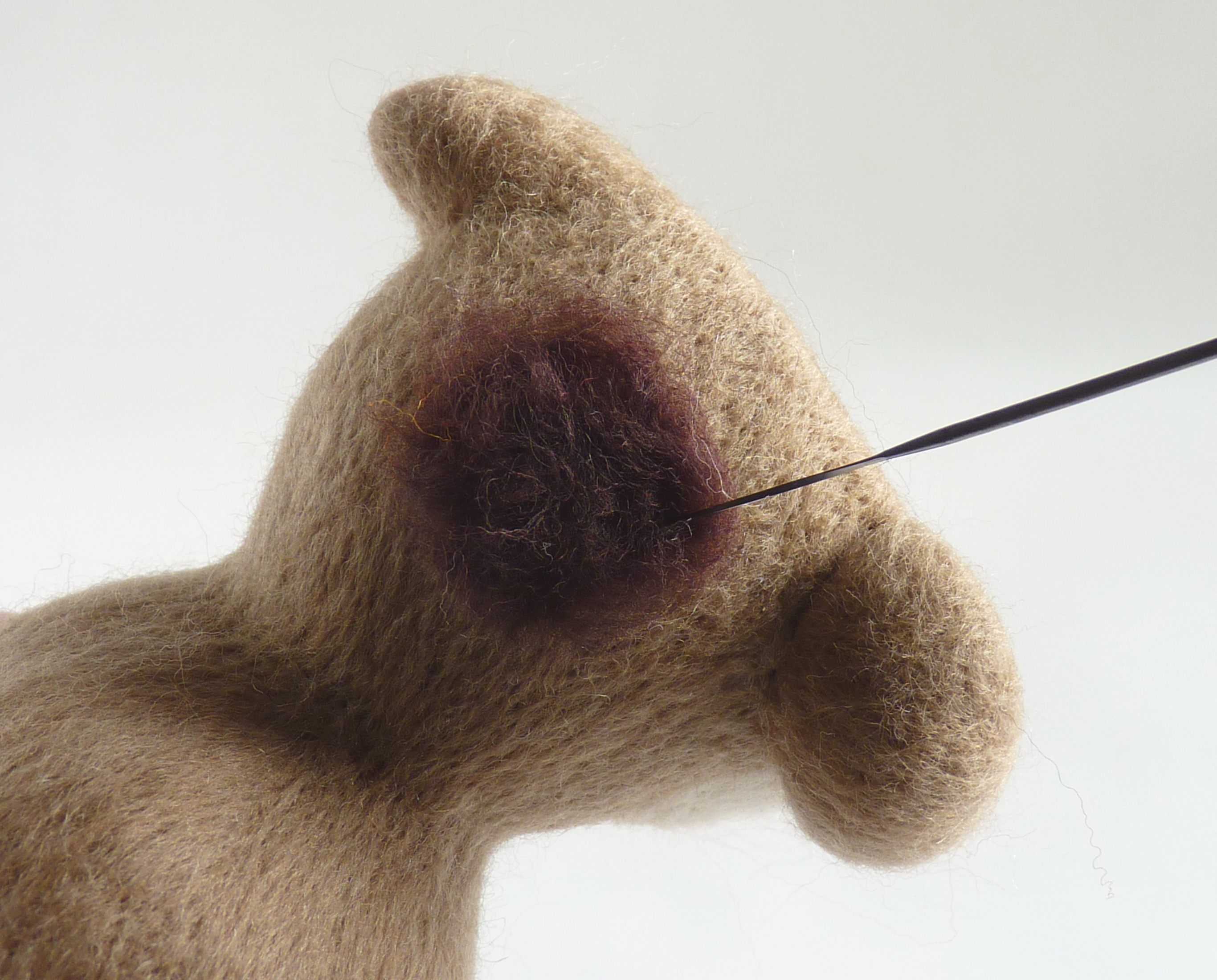 How to make needle felted animals - step 14