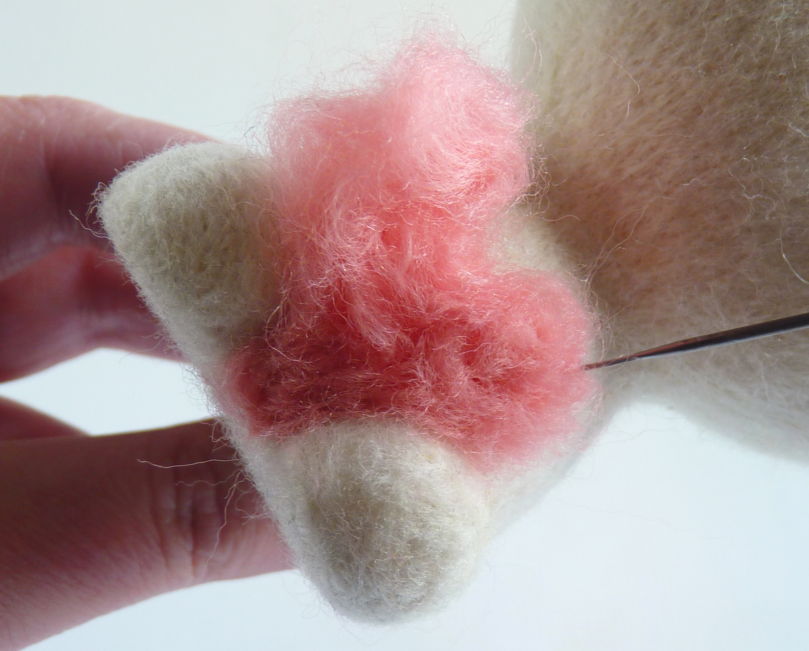 How to make needle felted animals - step 15