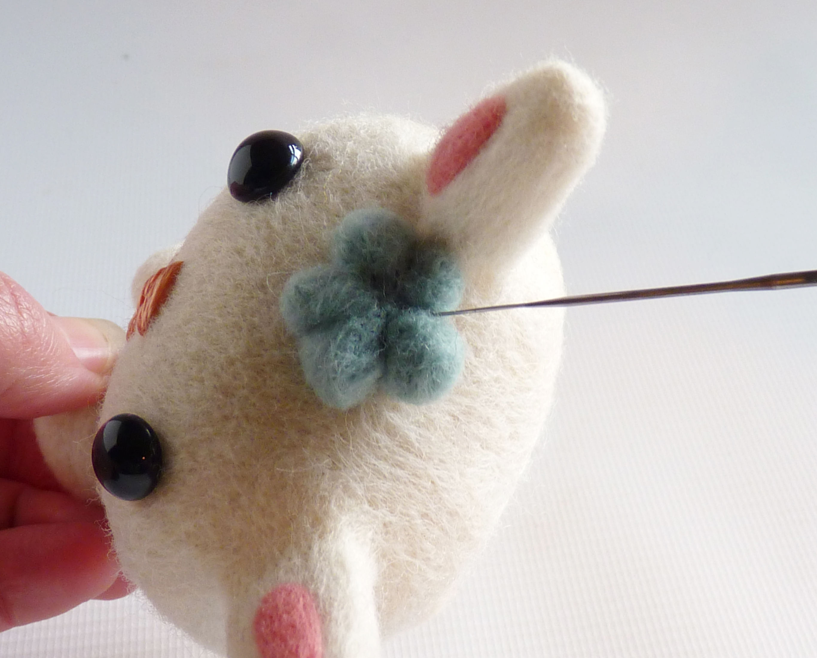 How to make needle felted animals - step 20