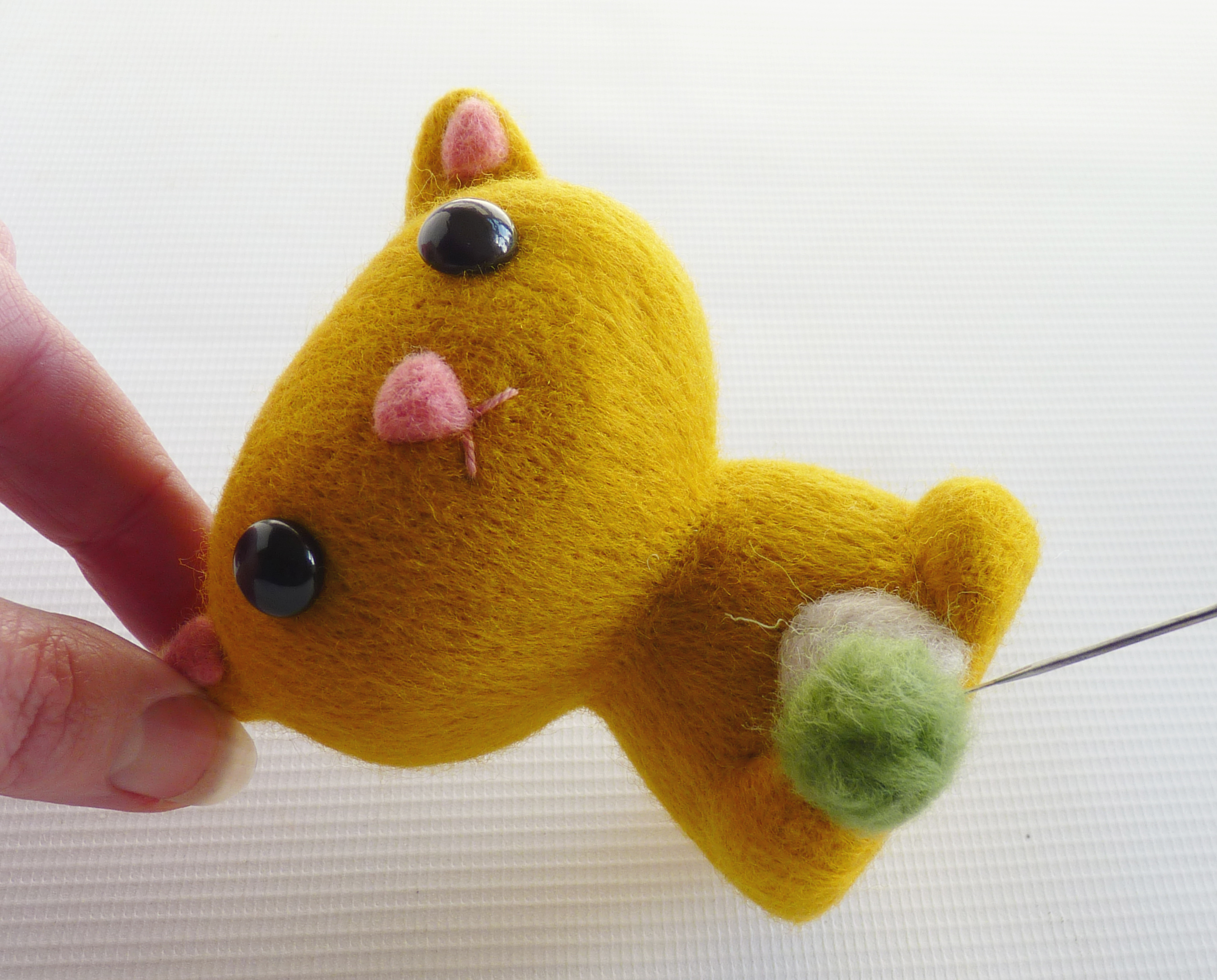 How to make needle felted animals - step 21